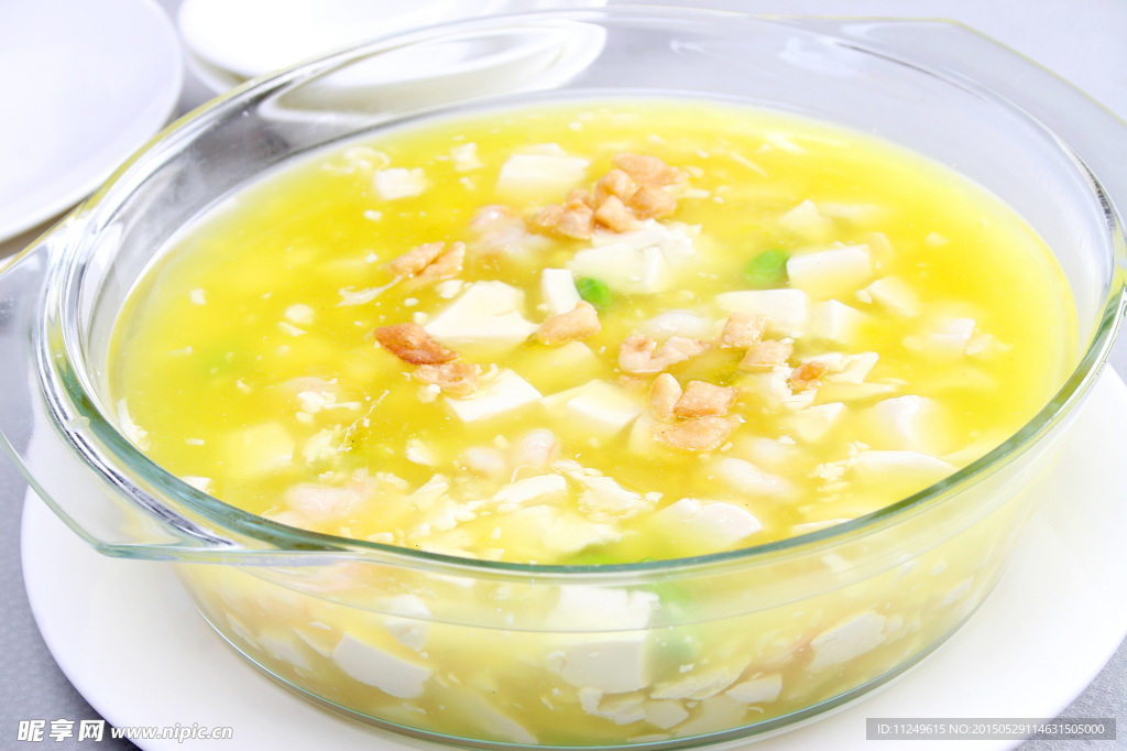 鸡汁虾仁豆腐