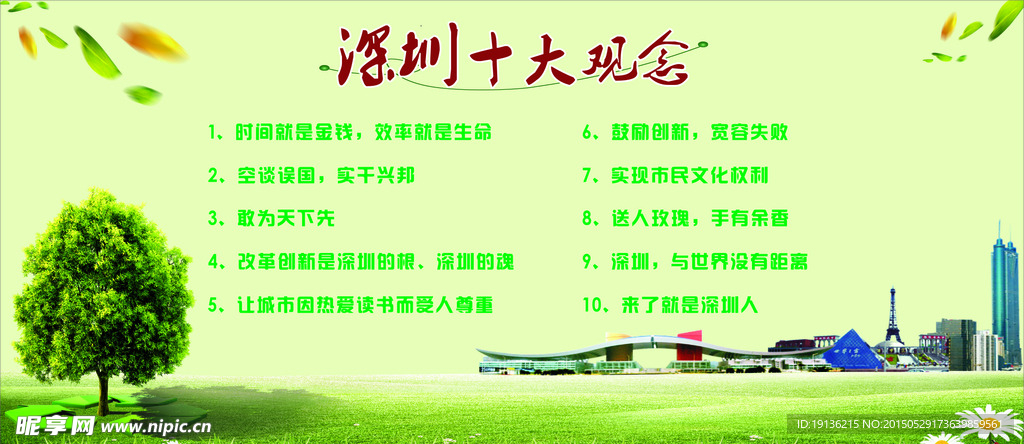 深圳十大观念