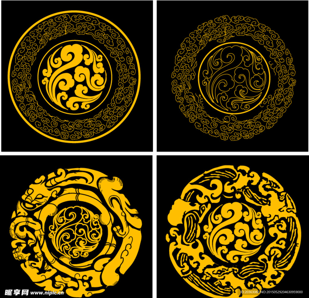 古典祥云花纹