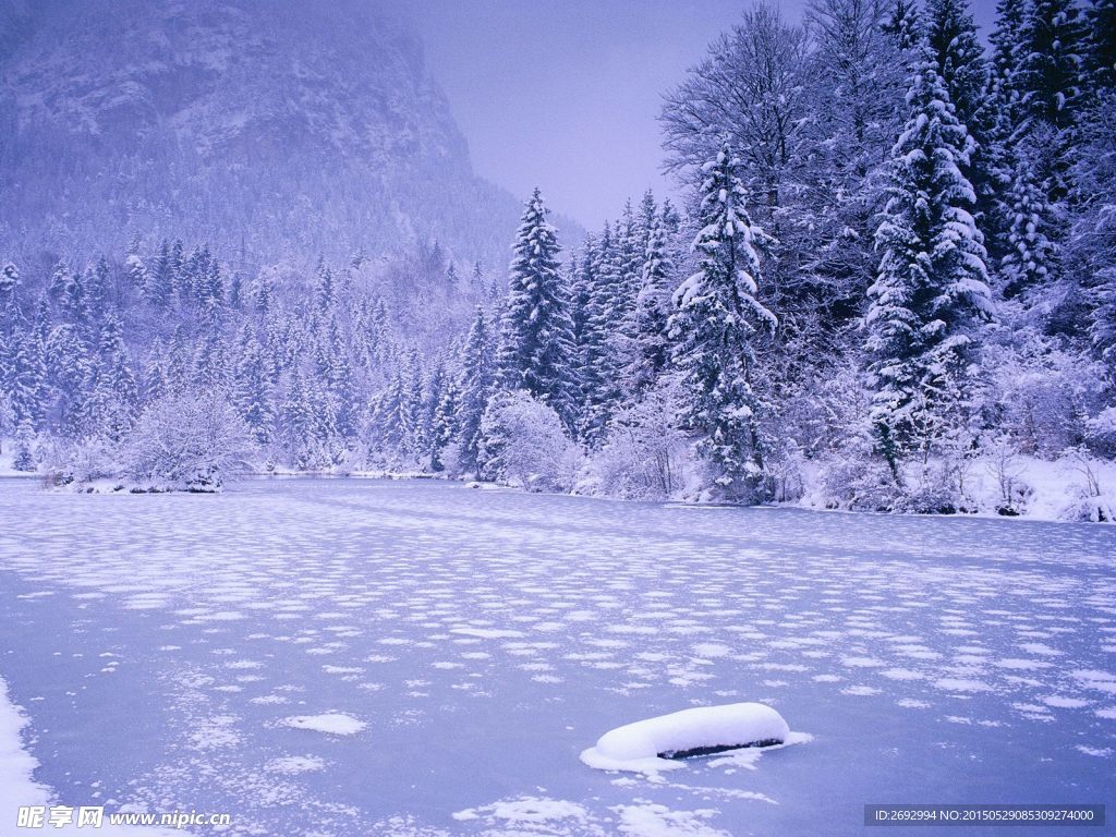 雪山雪景