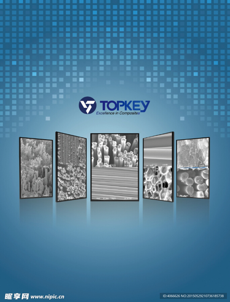 顶拓碳合金属展示版面