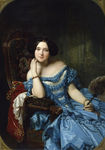 油画美女