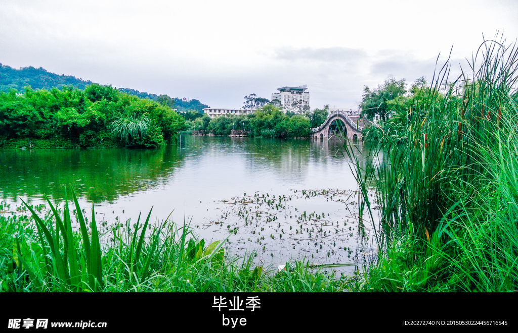 福建农林大学观音湖美景