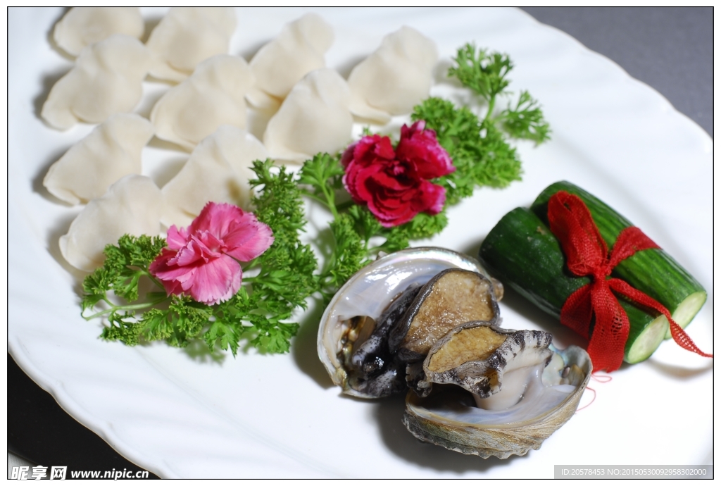 鲍参青瓜饺