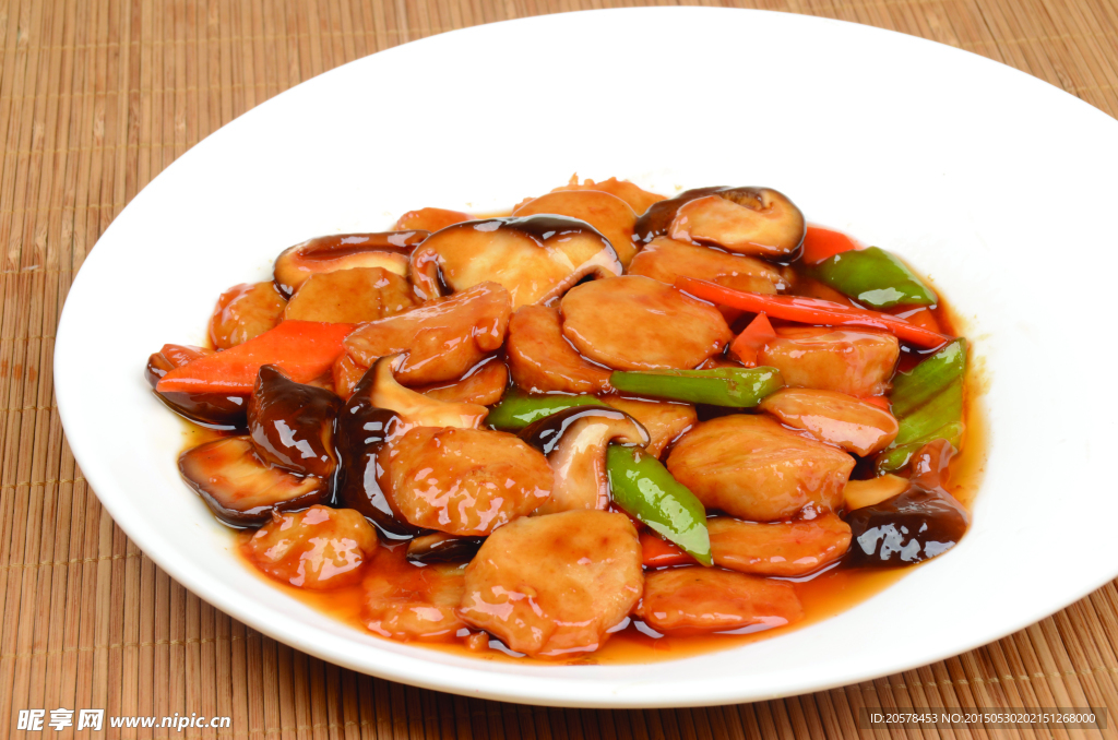香菇烧墨鱼丸