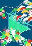 花纹背景 数码印花 印花 床单