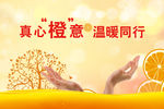 桔橙销售广告背景