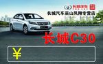 长城C30车顶宣传