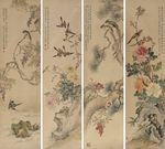 蔡铣 四季花鸟
