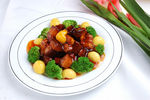 板栗东坡肉