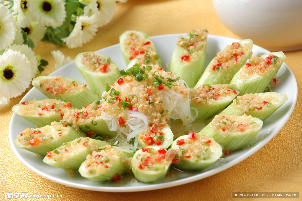 粉丝蒸丝瓜