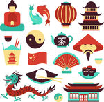 中国元素图标矢量素材