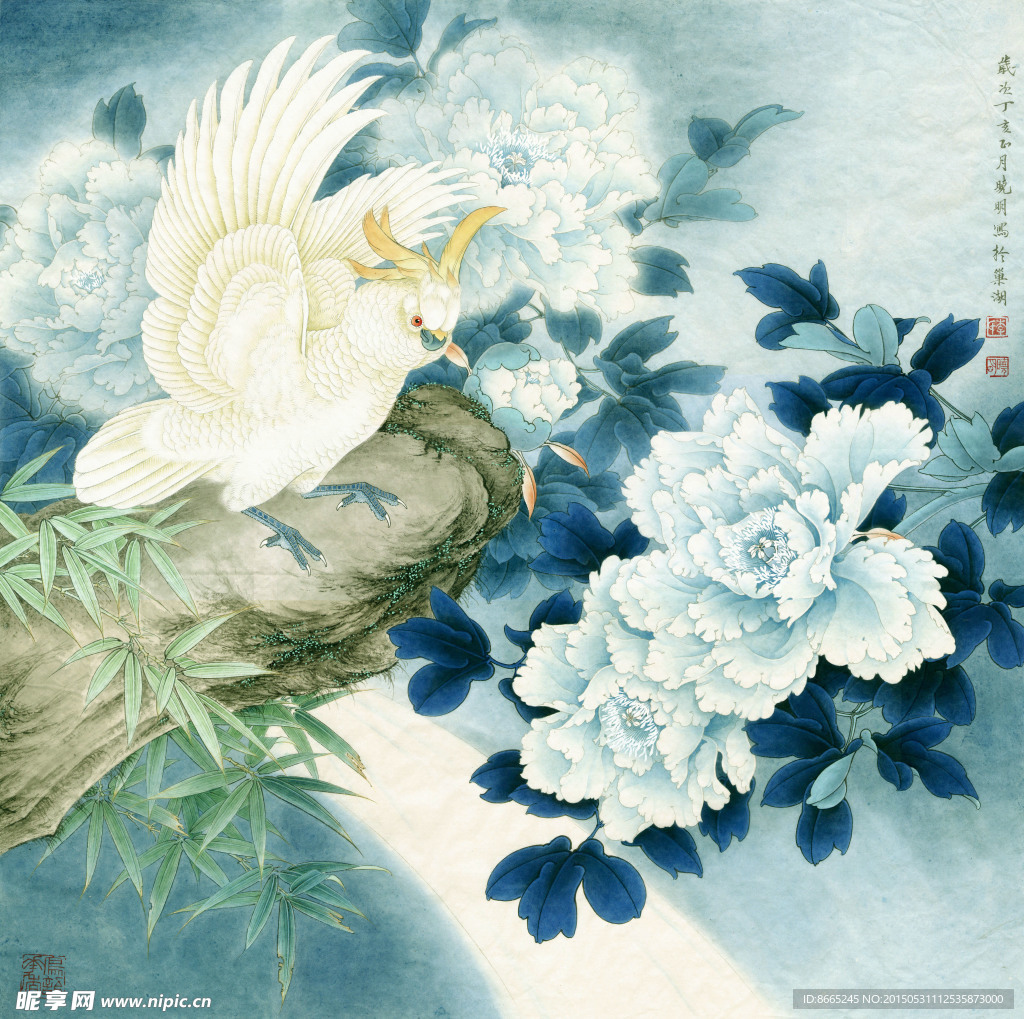 工笔牡丹
