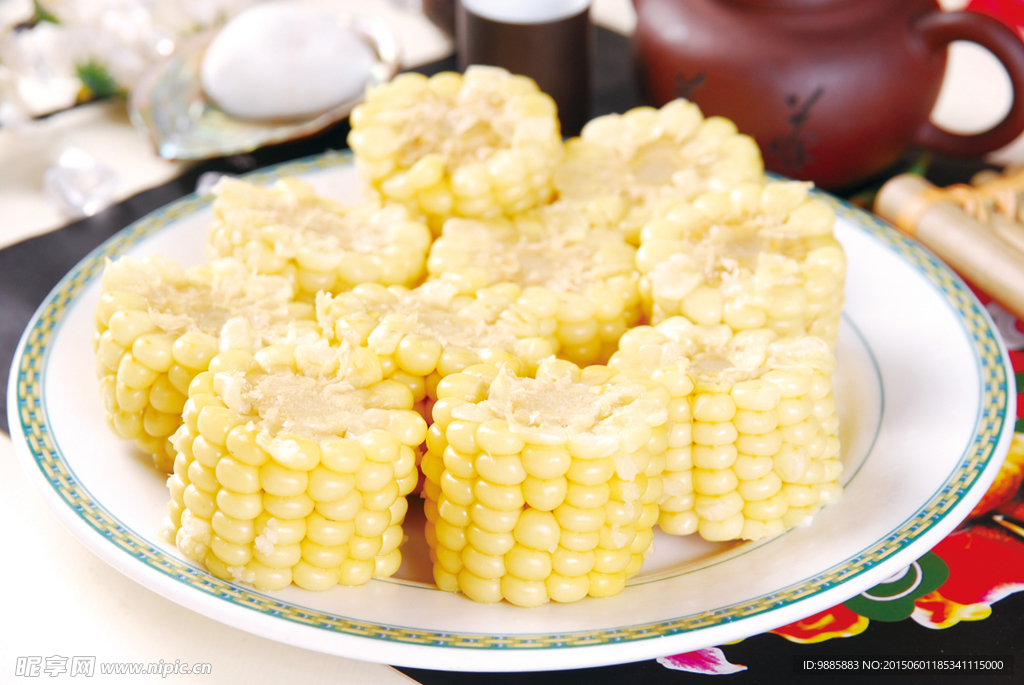 蒸玉米