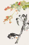 画家白岩峰国画作品图片花卉