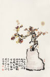 白岩峰国画作品梅花