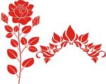矢量玫瑰花