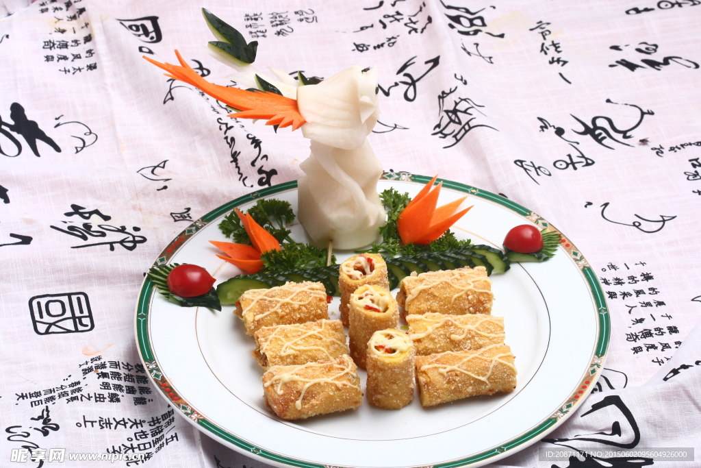 金沙鲜鱼卷