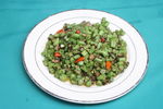 榄菜肉松豆角