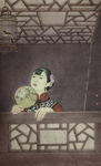 看雀的少女