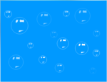 水泡效果flash矢量动画