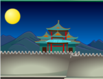 古代楼阁城墙flash素材
