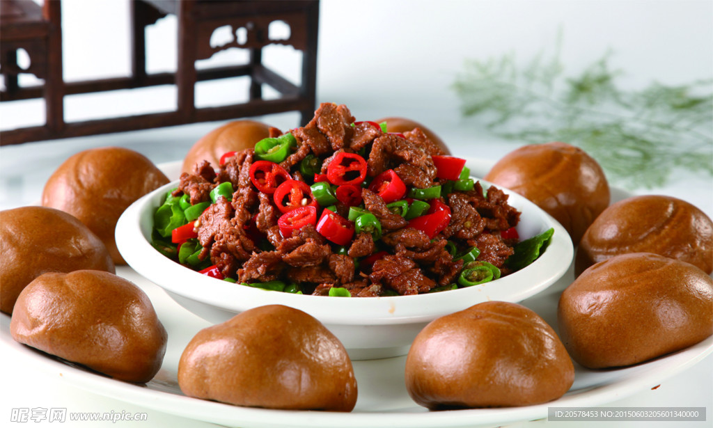 窝头牛肉