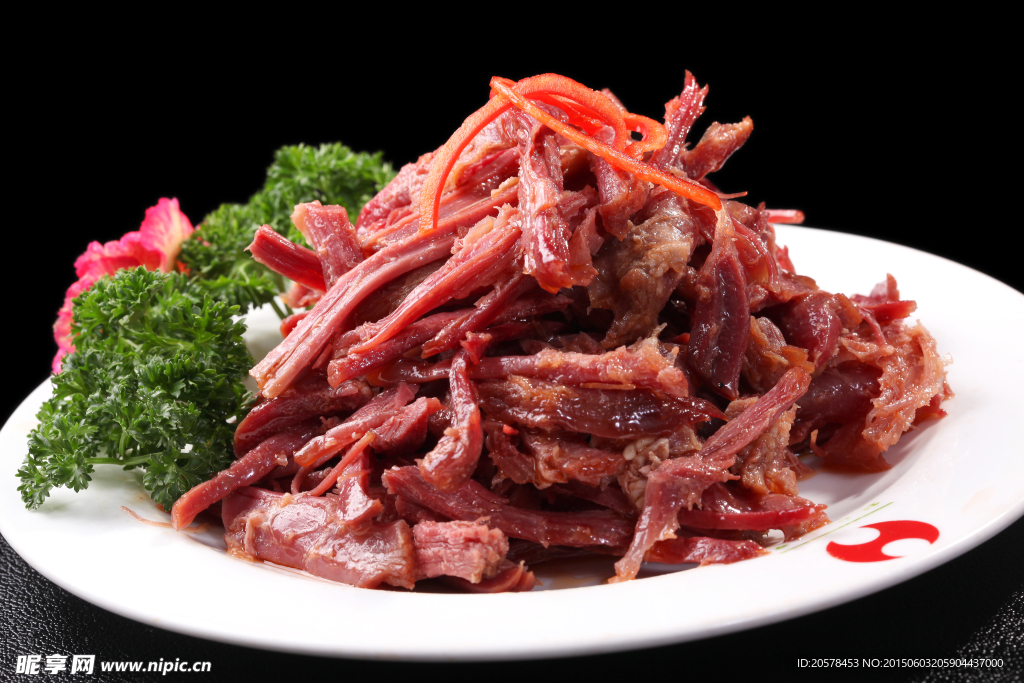 手撕牛肉一份