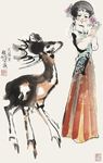 少女与鹿