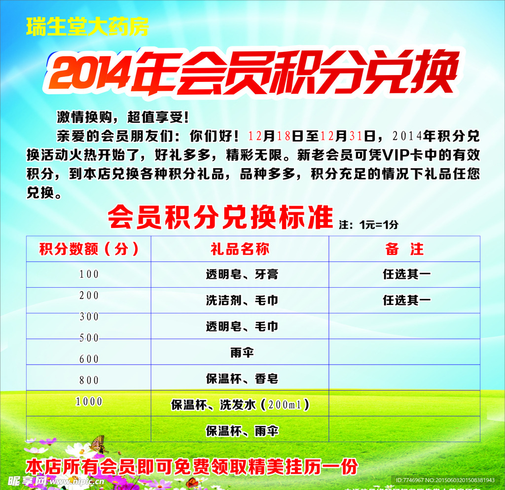 会员积分兑换