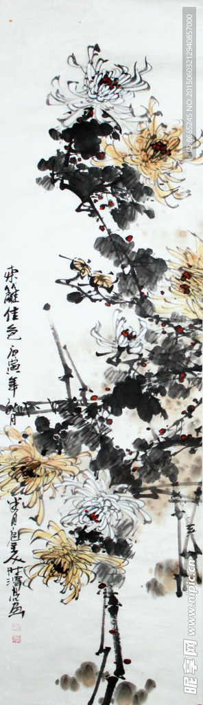 水墨菊花