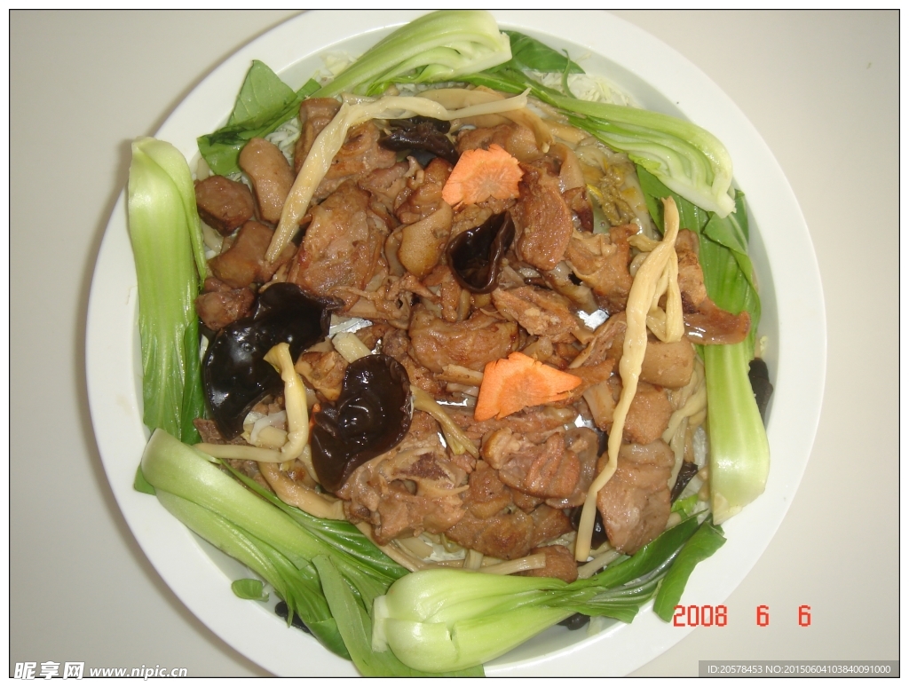 本地鸡煮粉干