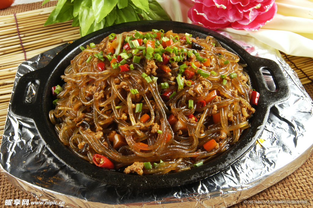 珍菌肉松炒粉