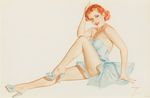 油画美女