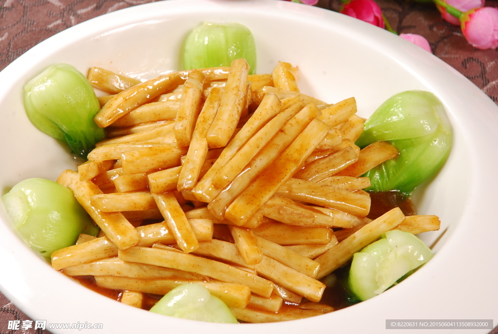 菜心虾籽烧茭白