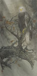 老鹰工笔画