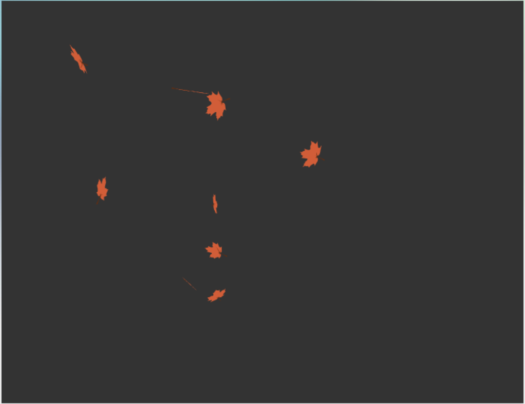 橙色枫叶飘落flash动画