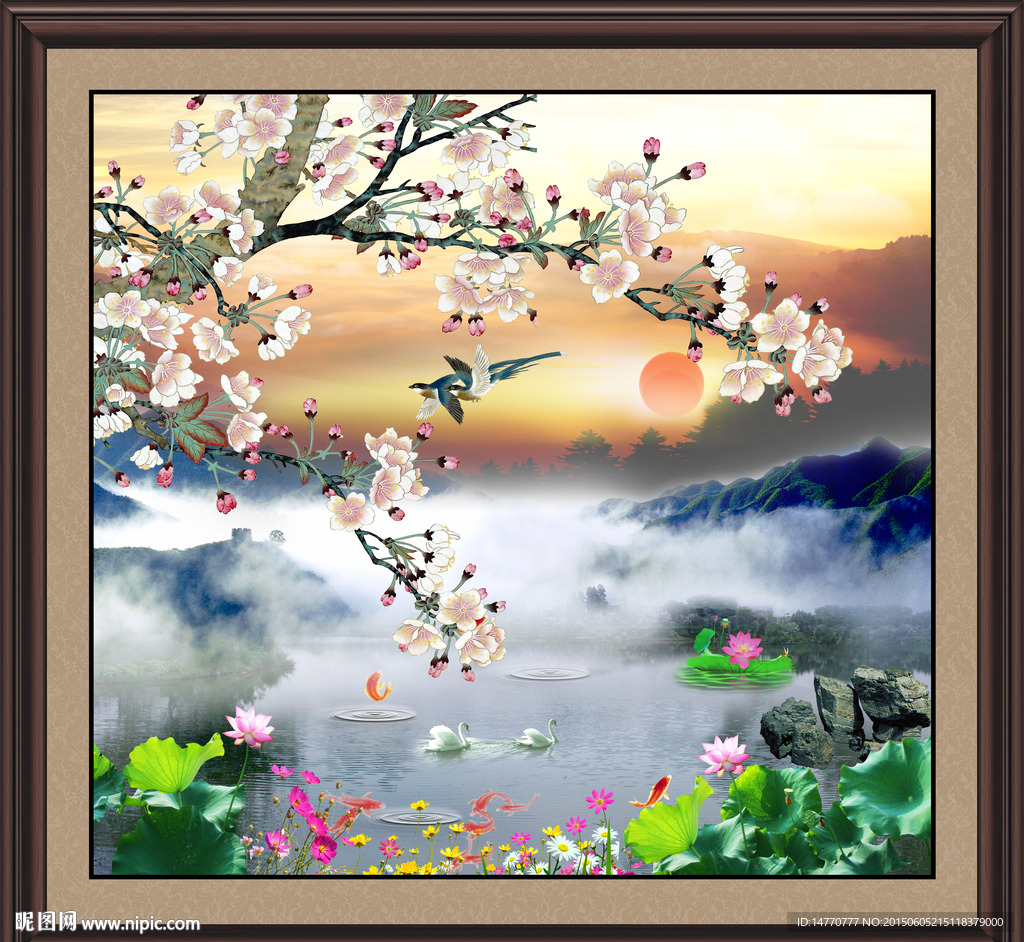 花鸟风景