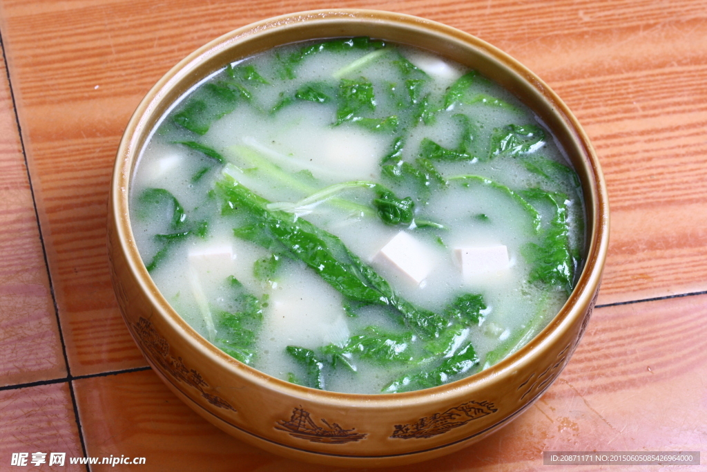 鸡汤豆腐