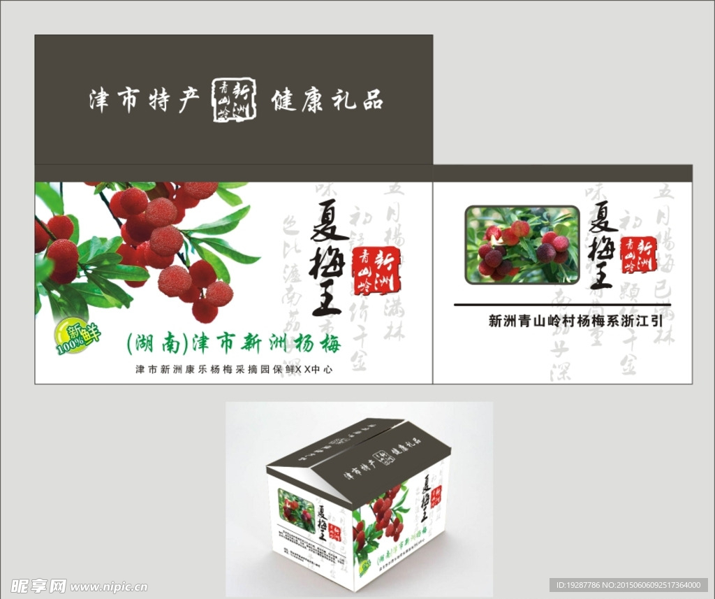 杨梅外箱