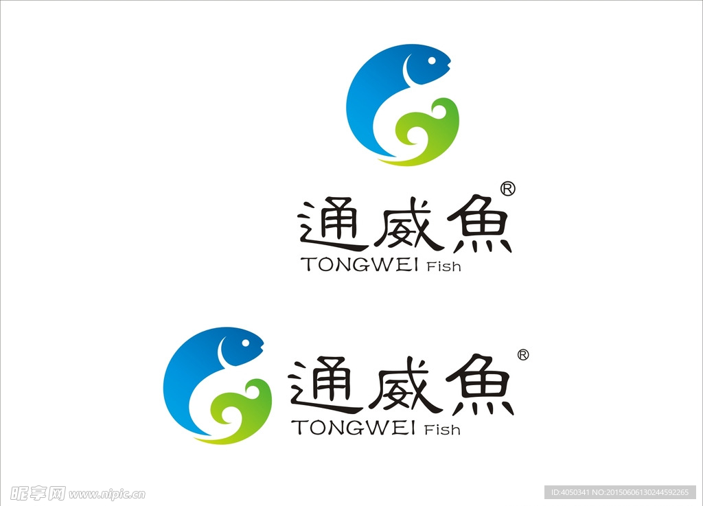 通威鱼标志 通威鱼logo