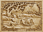 砂岩浮雕背景墙雕刻艺术壁画