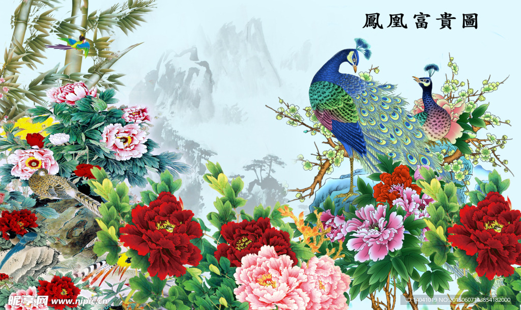 花开富贵墨