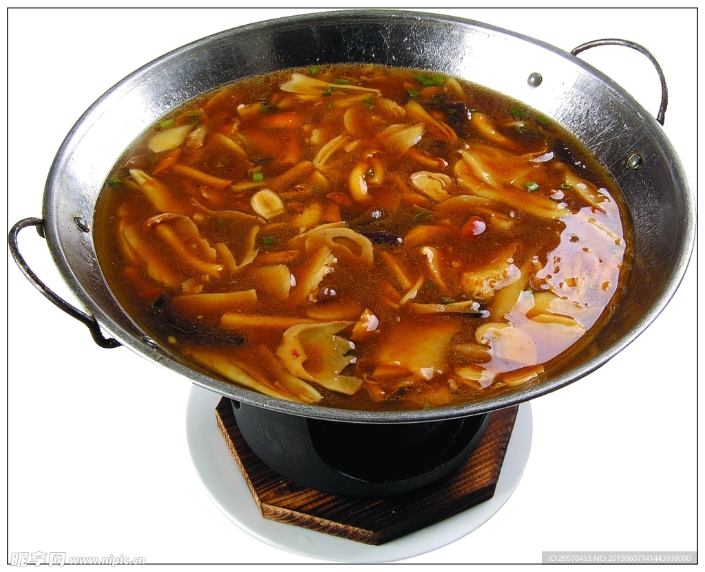 锅仔野山菌泡饼