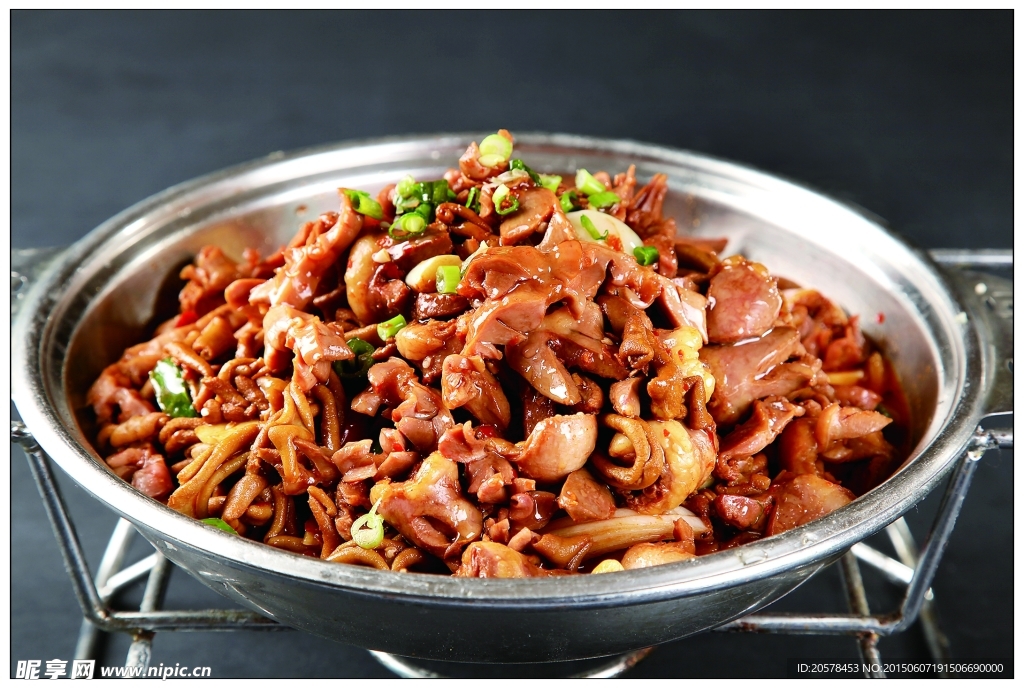 干锅鸡杂