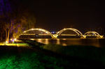 沈阳浑河长青桥夜景
