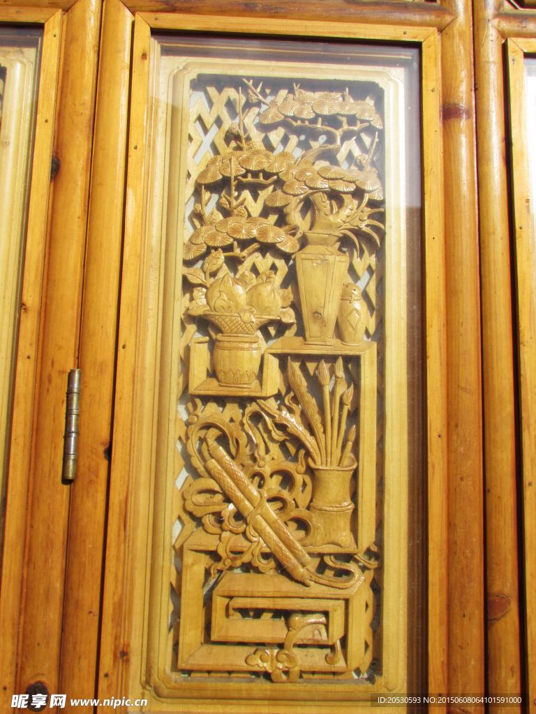 木雕门饰
