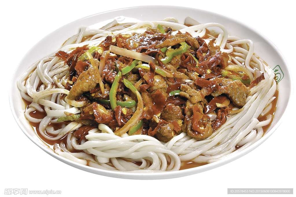 泼辣皮子肉拌面
