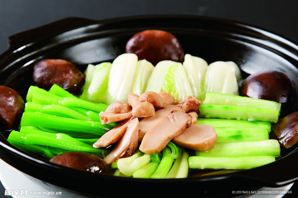 鸡汤六合菜