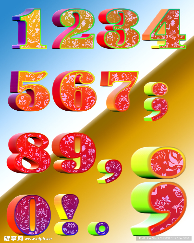 立体数字